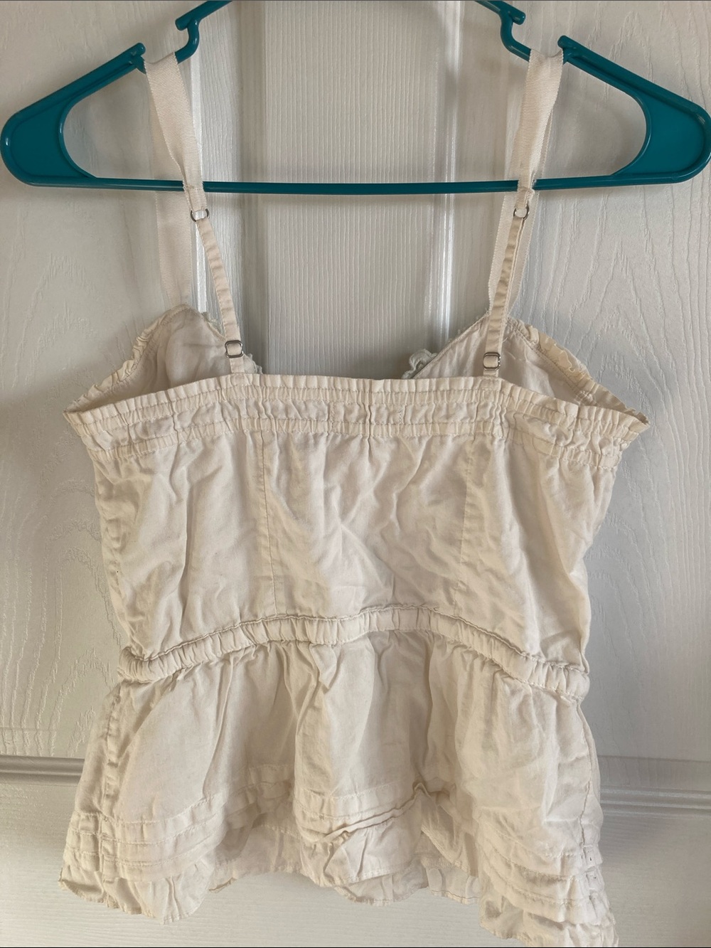 Vintage Y2K Hollister Off White Sequin Tank Top Small - Picture 3 of 4